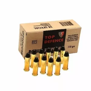 Munição Fiocchi 38 SPL FMJTC BLACK MAMBA 110gr – Cx 50