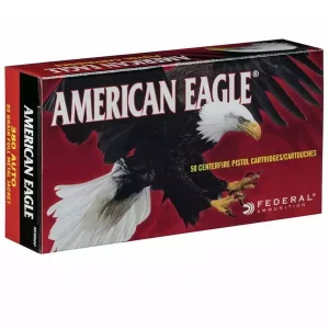 Munição Federal 380 AUTO FMJ AMERICAN EAGLE 95 GR – CX 50